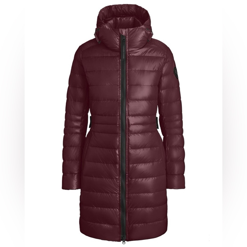 Canada Goose Cypress Hooded Maroon Puffer Jacket Large